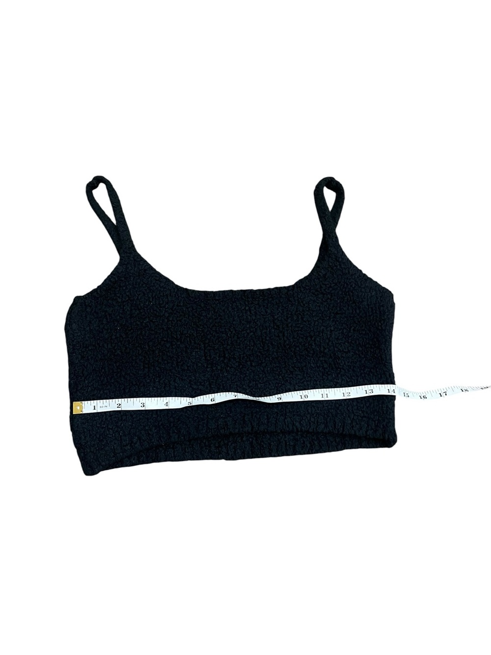 SKIMS COZY KNIT CROPPED TANK ONYX - Picture 4 of 6